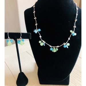 3/$20 TURQUOISE & GREEN NECKLACE SET